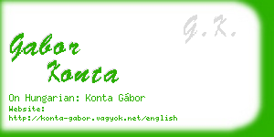 gabor konta business card